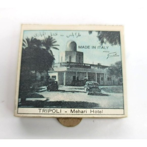 Tripoli Merhari Hotel Milan and Una Via Safety Matches Arabic? Vintage CT415 - Picture 1 of 7